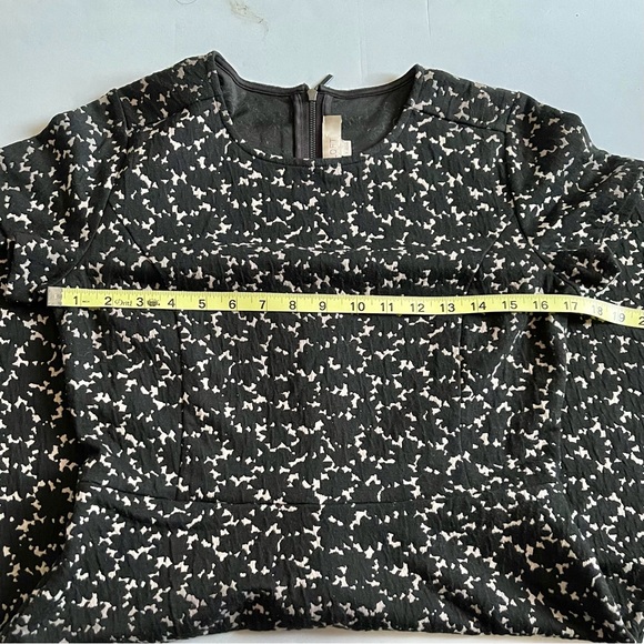 LOFT Beige & Black Pattern Dress Sz 4 - Picture 12 of 13